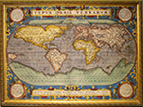 オルテリウス　世界地図